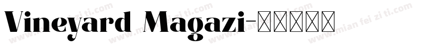 Vineyard Magazi字体转换